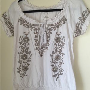 Embroidered top